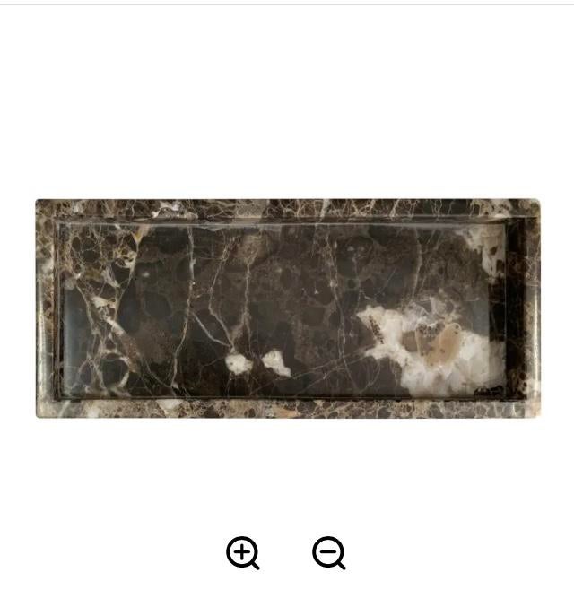 Gezocht dienblad marmer van Karwei, Huis en Inrichting, Woonaccessoires | Dienbladen, Ophalen of Verzenden, Gebruikt, Rechthoekig