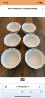 6 Riviera maison cereal bowls ontbijtkommen, Huis en Inrichting, Keuken | Servies, Ophalen, Gebruikt, Glas, Overige stijlen