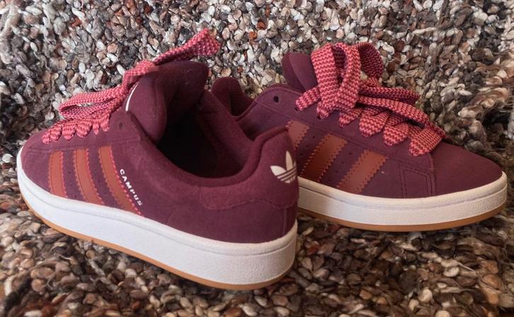 Adidas Campus 00s sneakers - Bordeaux Rood, Kleding | Dames, Schoenen, Zo goed als nieuw, Sneakers of Gympen, Rood, Verzenden