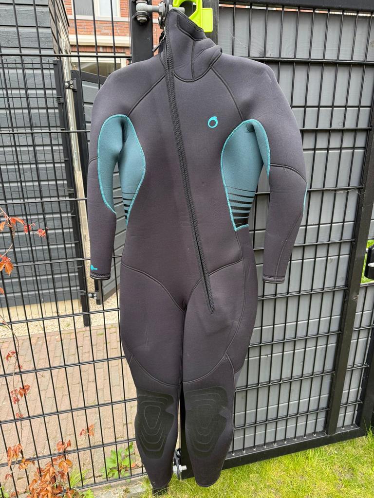 Dames duikpak 7,5mm XL met 5mm onderpak en handschoenen, Watersport en Boten, Duiken, Ophalen, Gebruikt, Duikpak