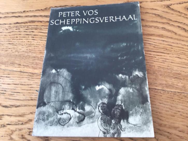 Peter Vos Scheppingsverhaal getekend zonder tekst, Boeken, Overige Boeken, Gelezen, Ophalen of Verzenden