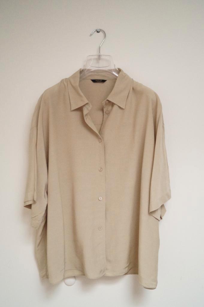 *NIEUW* MASSIMO DUTTI Blouse Maat 38-40, Kleding | Dames, Blouses en Tunieken, Nieuw, Maat 38/40 (M), Beige, Verzenden