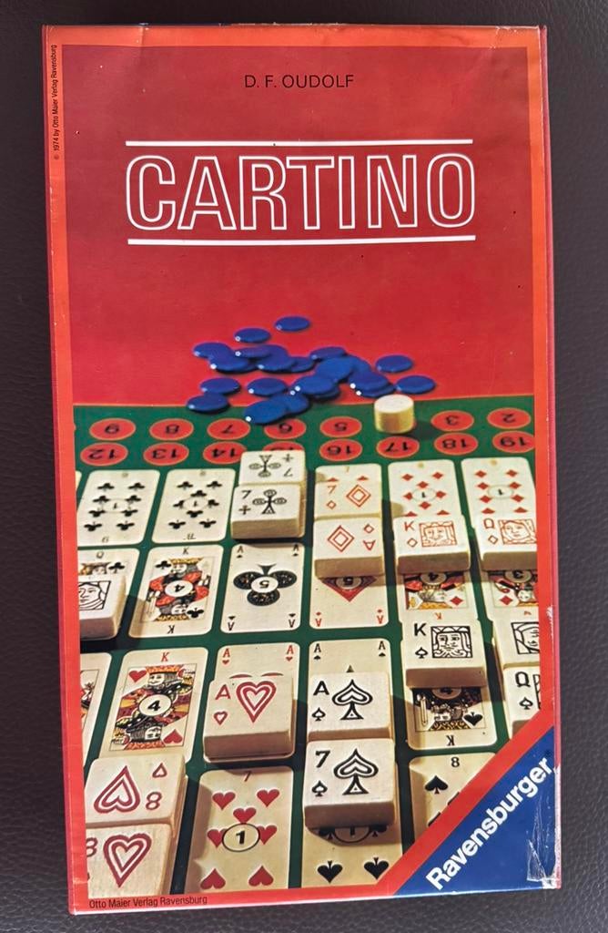 Vintage Cartino bordspel van Ravensburger, Een of twee spelers, Ophalen of Verzenden, Gebruikt, Ravensburger