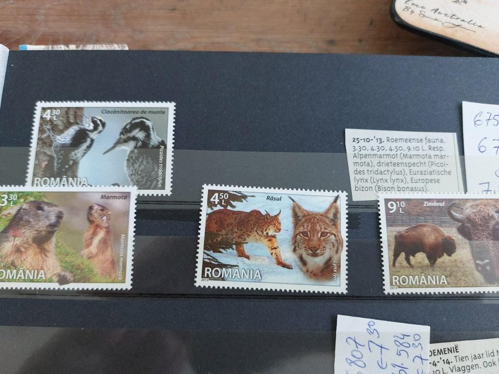Fauna  Roemenie, Verzenden, Postfris, Dier of Natuur