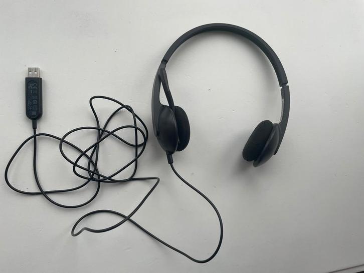 Logitech H340 USB Headset, Computers en Software, Headsets, Zo goed als nieuw, On-ear, Bedraad, Ophalen
