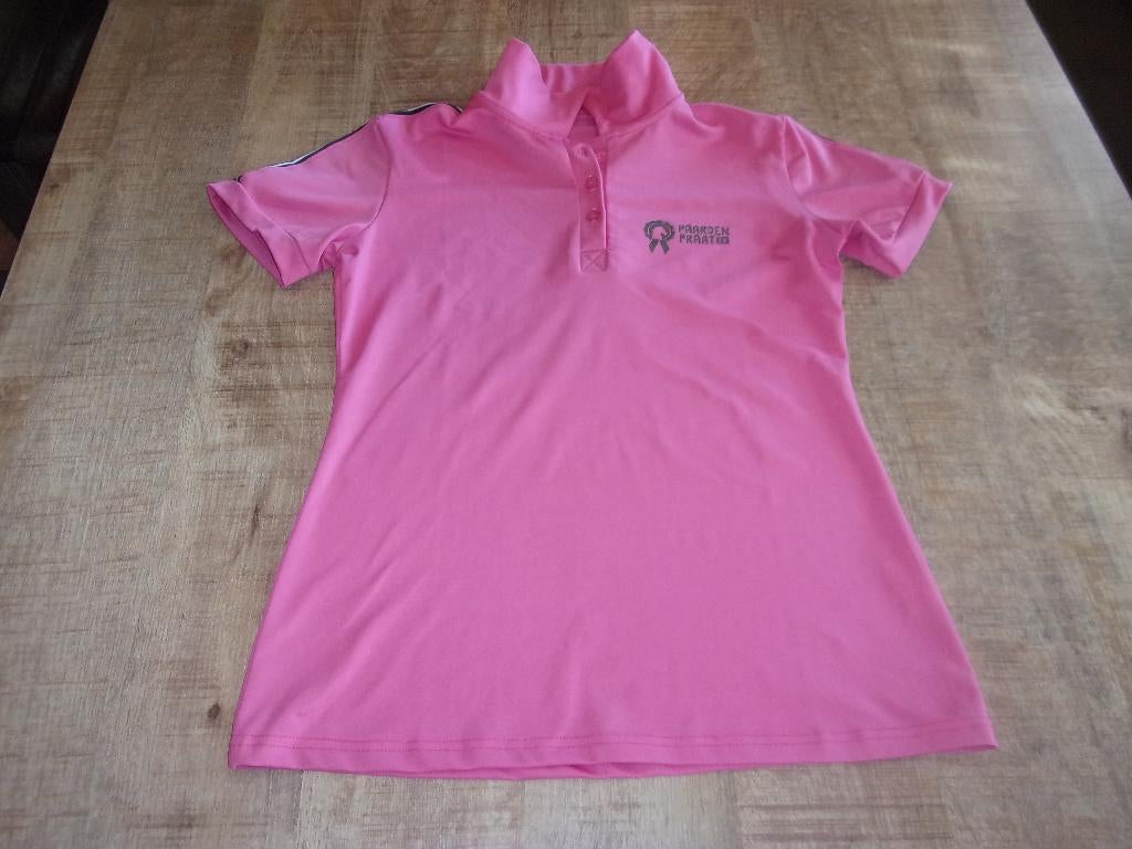 Paardenpraat TV shirtje tshirt M rose roze kleding, Dieren en Toebehoren, Paardrijkleding, Kinderen, Ophalen of Verzenden, Zo goed als nieuw