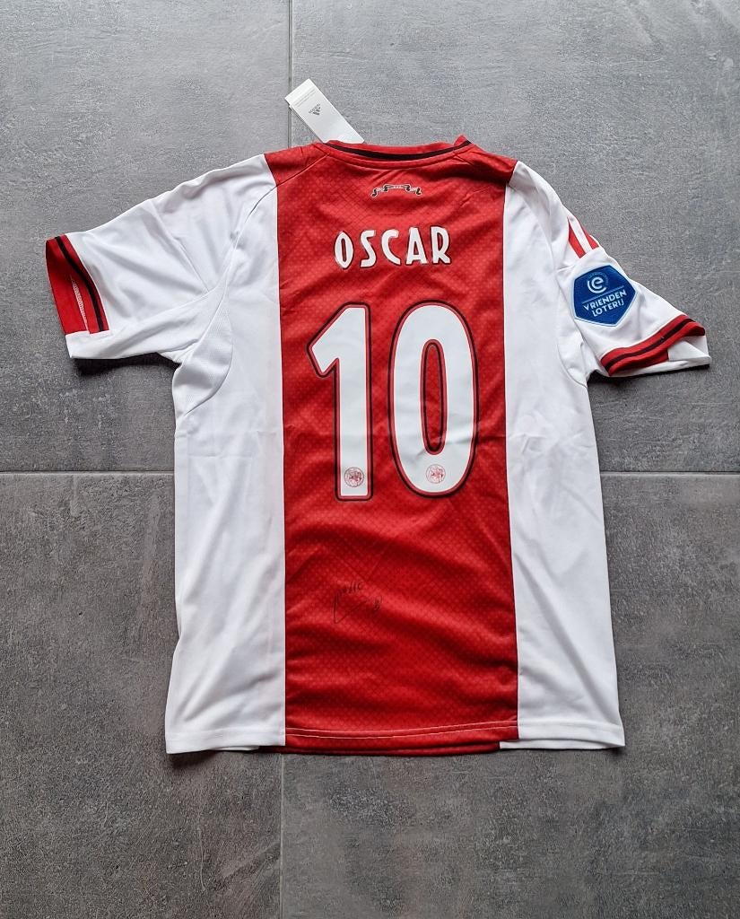 Shirt Ajax met originele handtekening; Oscar Gloukh # Ajax, Verzamelen, Verzenden, Nieuw, Ajax, Shirt