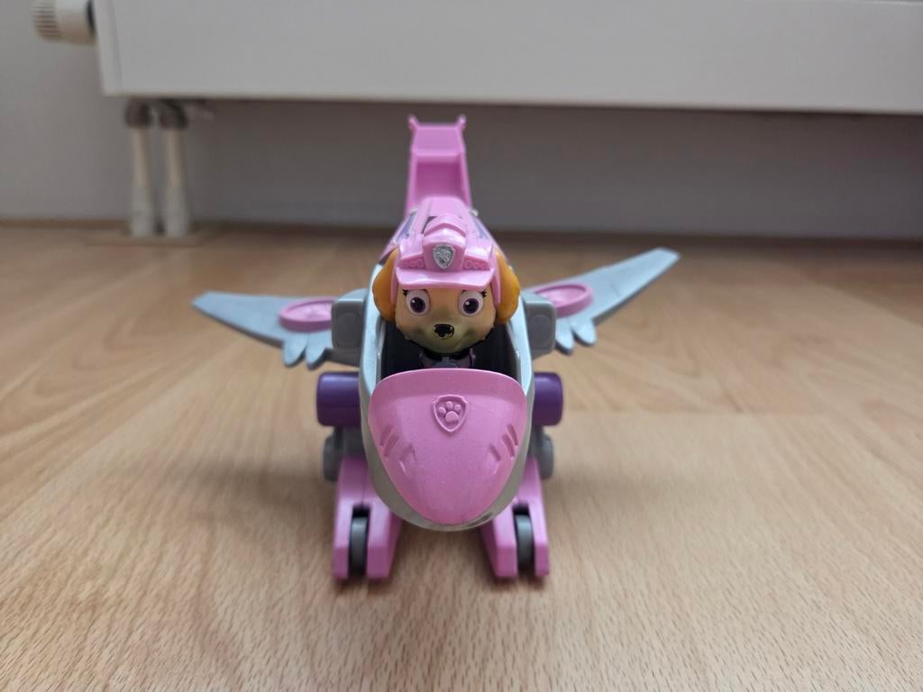 Paw patrol skye 3 voertuigen + poppetje, Ophalen, Gebruikt