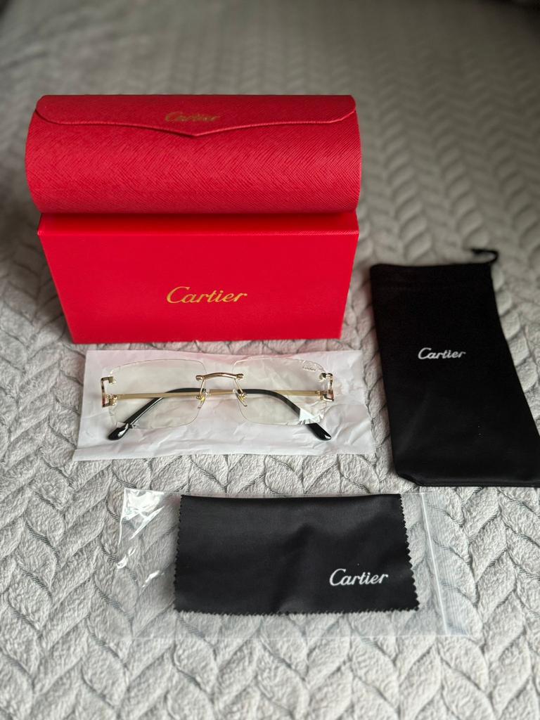 Cartier diamond cut zonnebril, Overige merken, Zonnebril, Overige kleuren, Nieuw