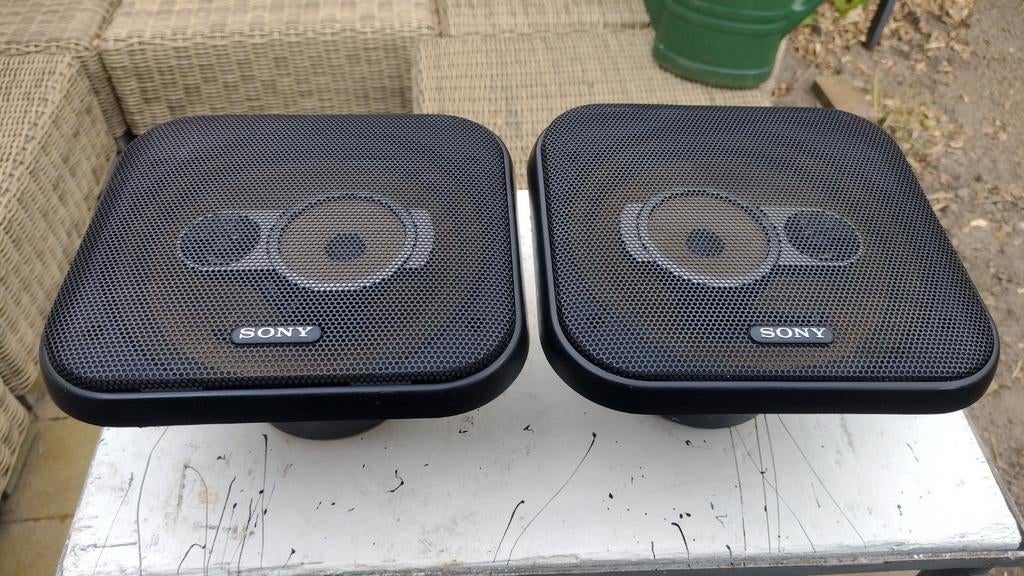 2x Vintage Sony xs -8031 Auto Speakers - Goede Staat, Audio, Tv en Foto, Luidsprekers, Overige merken, Gebruikt, Overige typen