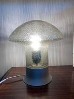 Vintage Glazen mushroom Paddestoel Tafellamp, Ophalen of Verzenden, Gebruikt, Glas, Minder dan 100 cm
