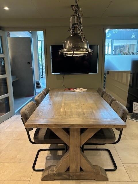 Eetkamerstoelen 6 stuks, Gebruikt, Stoer en modern, Ophalen of Verzenden, Vijf, Zes of meer stoelen