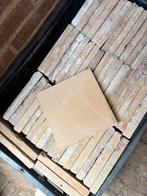 Oude Franse keramische tegels geel, 16x16cm, ca. 2m2, Ophalen, Gebruikt, Keramiek, Minder dan 20 cm