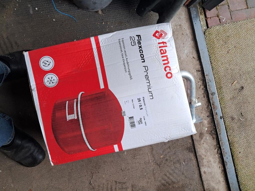 Flamco Flexcon Premium CV expansievat 25 liter zgan, Minder dan 30 cm, Overige typen, Nieuw, Minder dan 60 cm