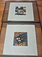 2 zeefdrukken van Marion Röst, ingelijst, Antiek en Kunst, Ophalen