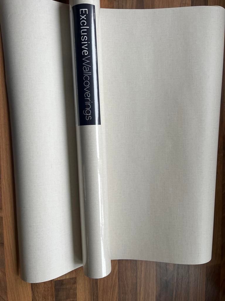 Behang Dutch Wallcoverings FD22002 - Beige Linnenlook, Ophalen of Verzenden, Minder dan 10 m², Beige