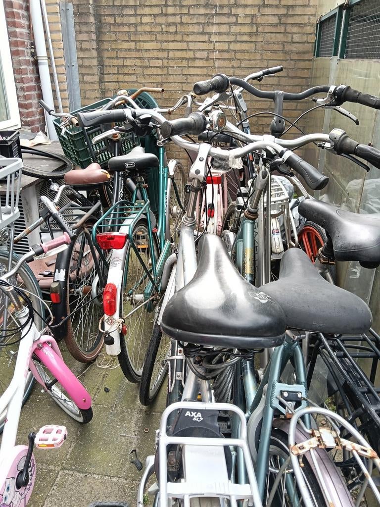 Partij fietsen voor onderdelen of opknapbeurt, Fietsen en Brommers, Ophalen