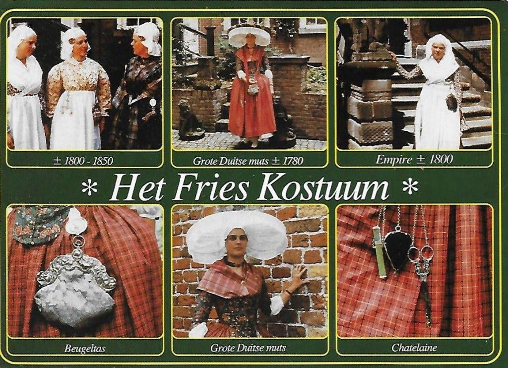 Friesland Klederdracht Gelopen Ansichtkaart ( A91 ), Ophalen of Verzenden, 1960 tot 1980, Gelopen, Friesland