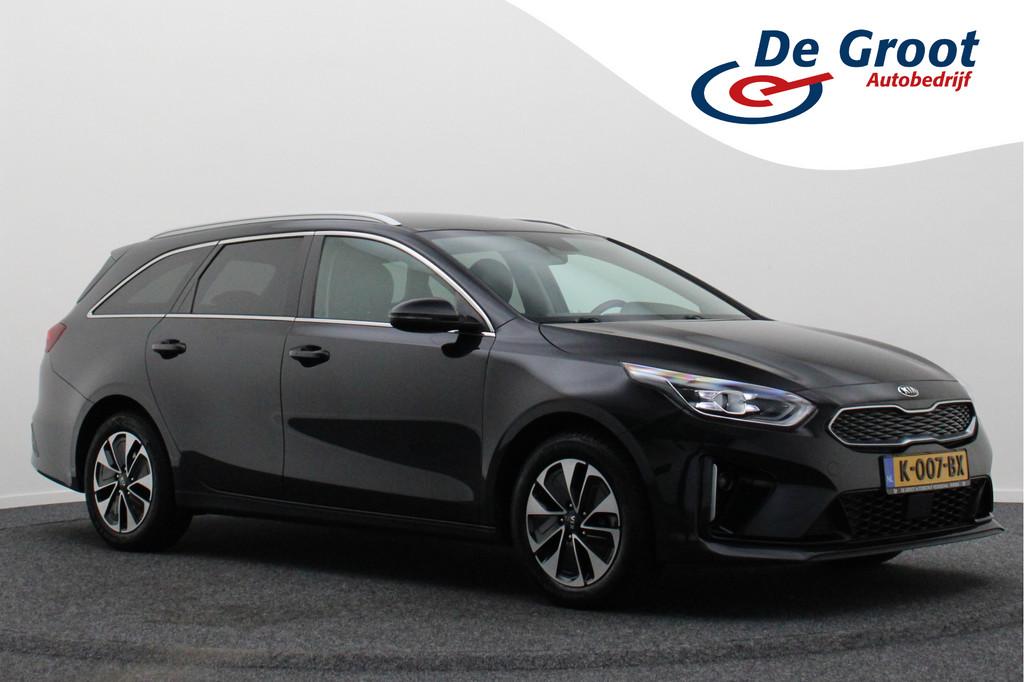 Kia Ceed Sportswagon 1.6 GDI PHEV DynamicPlusLine Camera, Ap, Auto's, Kia, Gebruikt, USB, Leder en Stof, Zwart