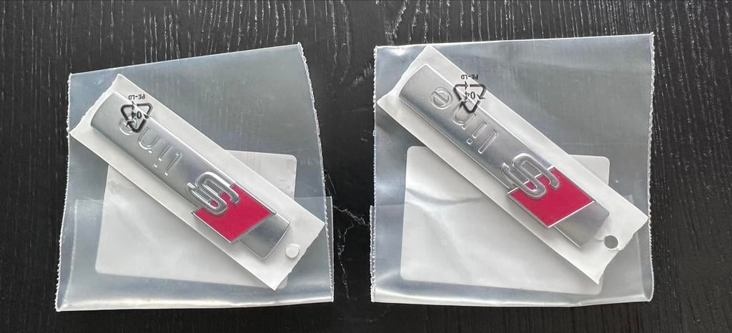 Audi S-line embleem / badge Origineel, Ophalen, Nieuw, Audi