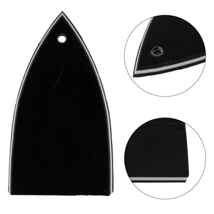 Truss rod cover triangle 1-gaats zwart/wit/zwart, Muziek en Instrumenten, Instrumenten | Onderdelen, Nieuw, Elektrische gitaar