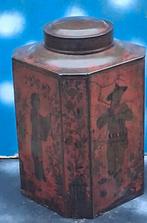 Chinees theeblik. Ca 1850/1875.      30 cm., Ophalen