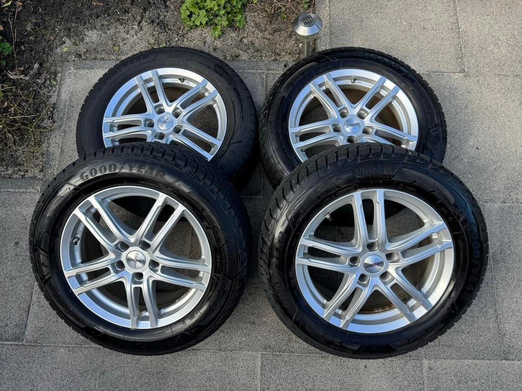 Winterbanden met velgen - Goodyear UltraGrip Performance, Auto-onderdelen, Banden en Velgen, Banden en Velgen, Winterbanden, 17 inch