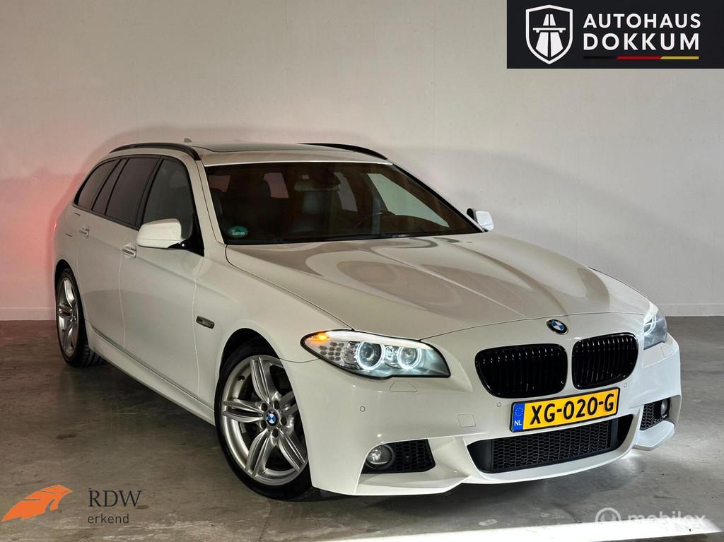BMW 5-serie Touring 525d 3.0 High Executive M-pakket, Auto's, BMW, Automaat, Euro 5, Achterwielaandrijving, Gebruikt