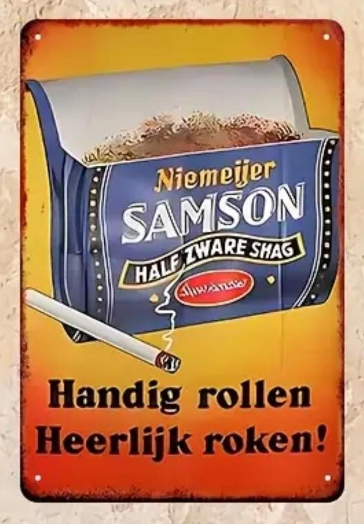 Wandbord van samson shag, ideaal voor in de man cave, Ophalen of Verzenden, Nieuw
