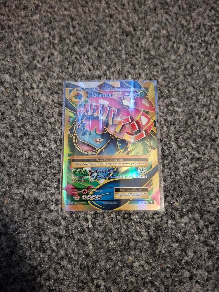 M Venusaur EX Pokémon Kaart - Full Art Foil, Ophalen, Zo goed als nieuw, Losse kaart, Foil