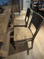 6 stuks houten / bar cafe stoelen in perfecte staat, Ophalen of Verzenden, Zo goed als nieuw, Hout, Bruin