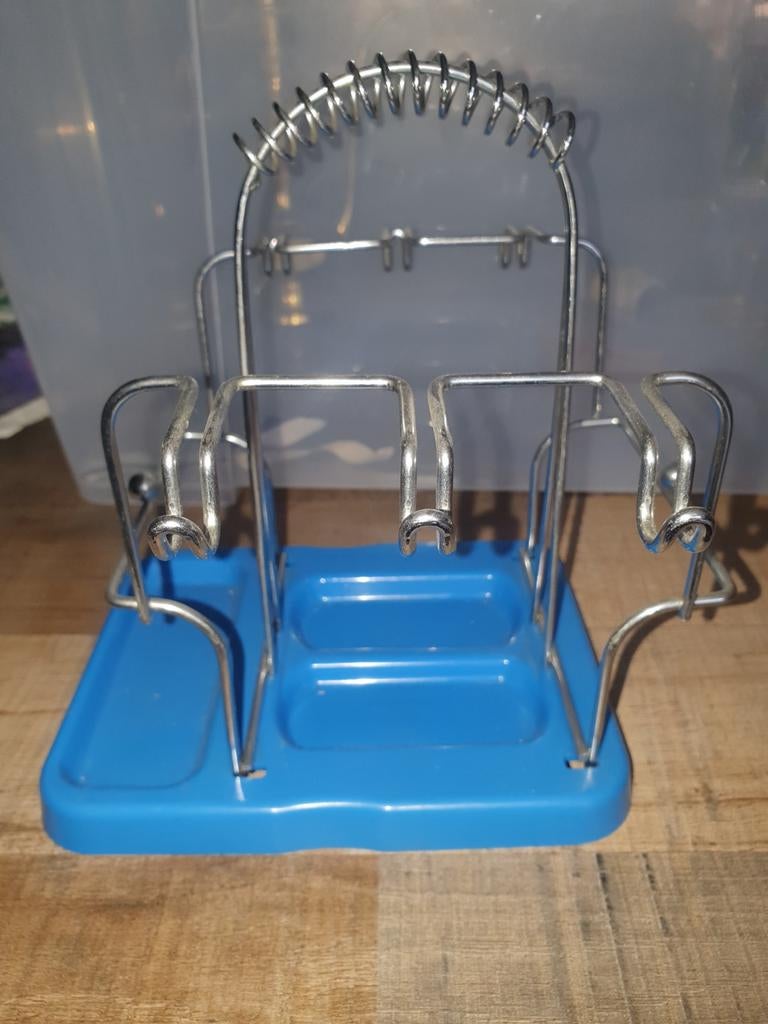 Bordenrek met blauwe basis, Ophalen of Verzenden