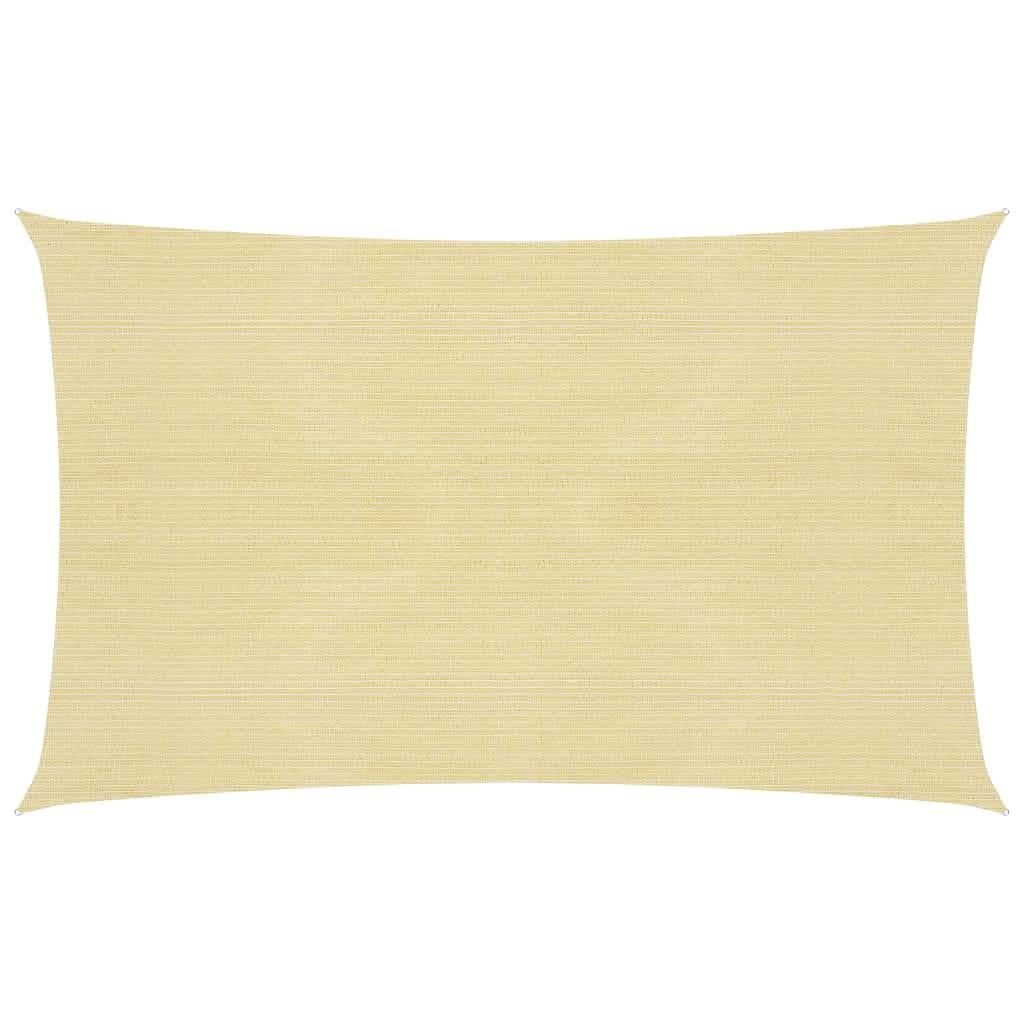 Zonnezeil  3x6m HDPE beige, Ophalen of Verzenden, Zo goed als nieuw