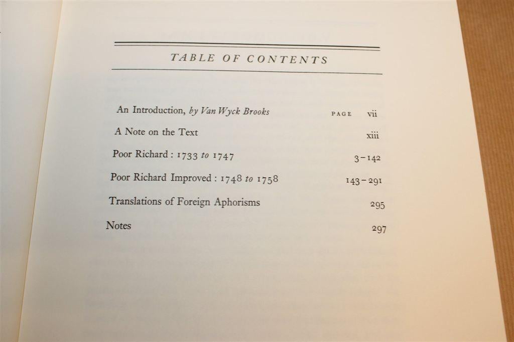 Poor Richard Almanak — Spreuken & Wijsheden Franklin [EN], Ophalen of Verzenden, Gelezen, Europa