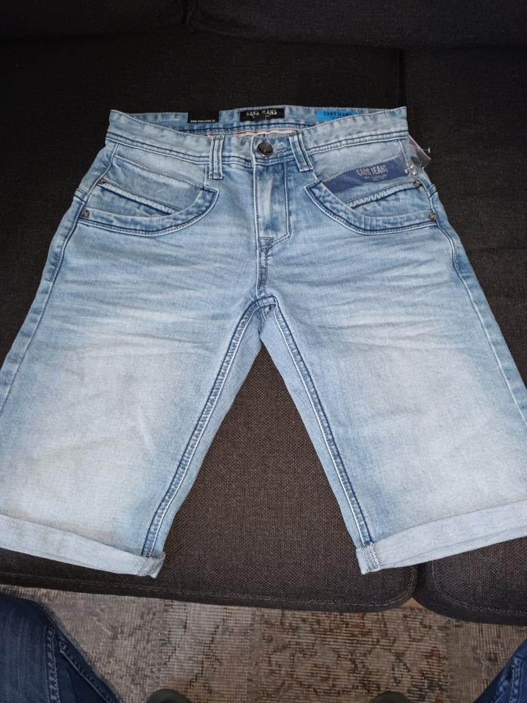 Cars Jeans spijkerbroek shorts XS, Kleding | Heren, Spijkerbroeken en Jeans, Ophalen of Verzenden, Nieuw, Blauw, Cars Jeans