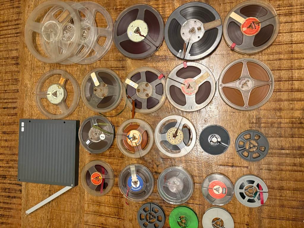 Reel 2 Reel banden en spoelen BASF Grundig Agfa (24 stuks), Audio, Tv en Foto, Bandrecorders, Ophalen of Verzenden, Onderdeel