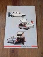 Citroen Service Modellen Visa / BX / CX 1986 8 pag., Verzenden, Zo goed als nieuw, Citroën
