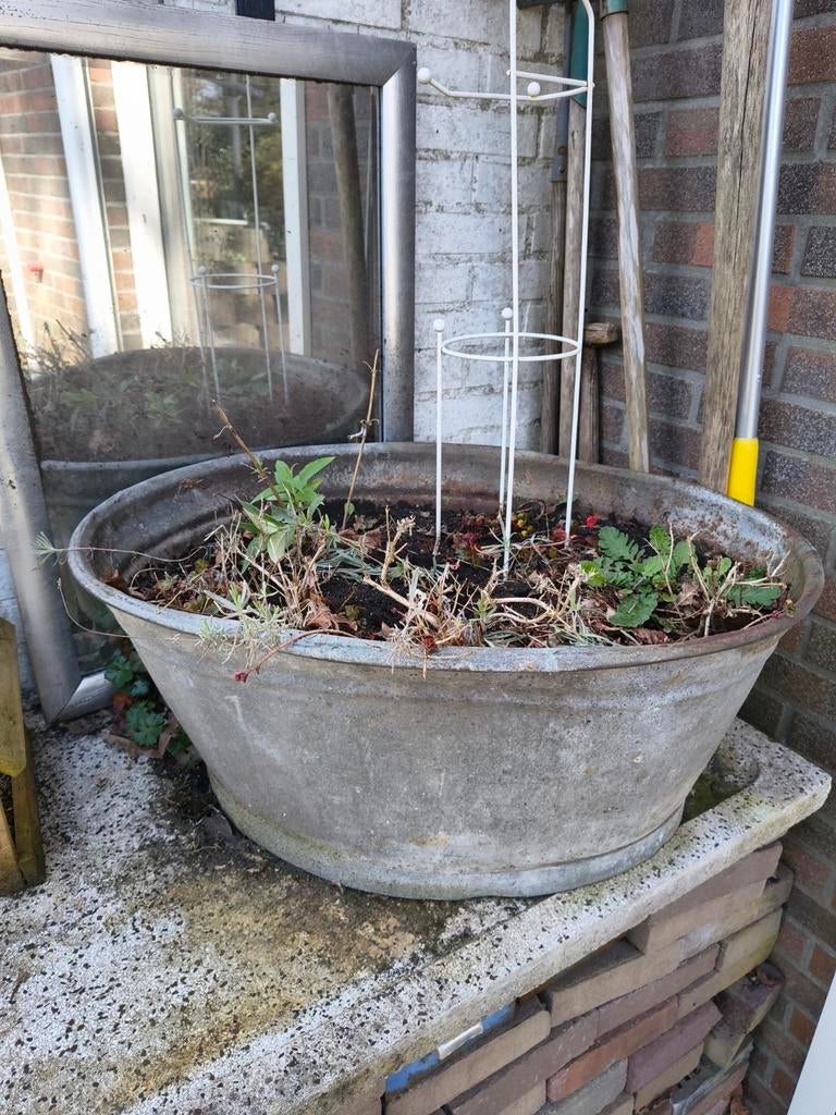 Grote zinken Tijl, Ophalen, Metaal, 30 tot 60 cm, 60 tot 100 cm