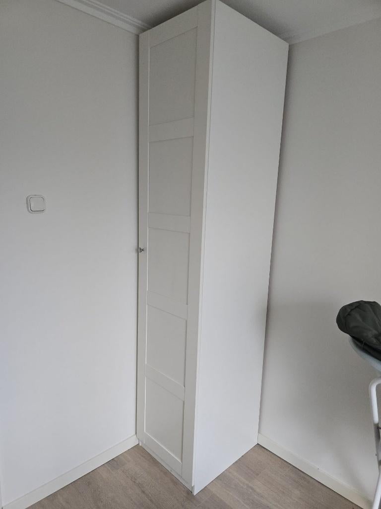 Pax kast wit met scharnier deur 50x58x236 cm, Ophalen, Met deur(en), 200 cm of meer, 50 tot 100 cm