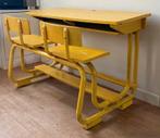Oud schoolbankje / bureau / tafel kinderen, Ophalen, Gebruikt, Tafel(s) en Stoel(en)