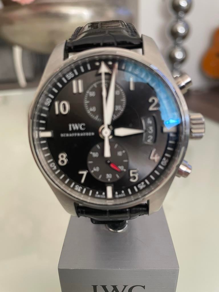 IWC Spitfire replica, Sieraden, Tassen en Uiterlijk, Horloges | Heren, Overige merken, Leer, Staal, Polshorloge