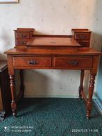 Antiek eiken secretaire 1900 Davenport, Ophalen, Gebruikt, 50 tot 100 cm, Minder dan 100 cm