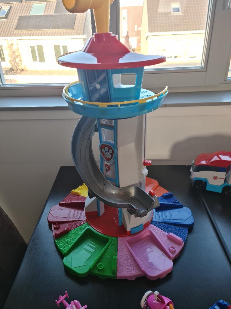 Paw patrol uitkijktoren XL, Kinderen en Baby's, Speelgoed | Actiefiguren, Ophalen, Zo goed als nieuw