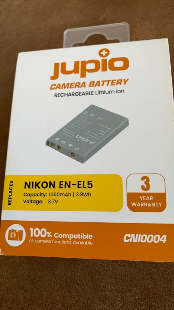 Jupio CNI0015 (Nikon EN-EL12 1050 mAh), Ophalen of Verzenden, Zo goed als nieuw