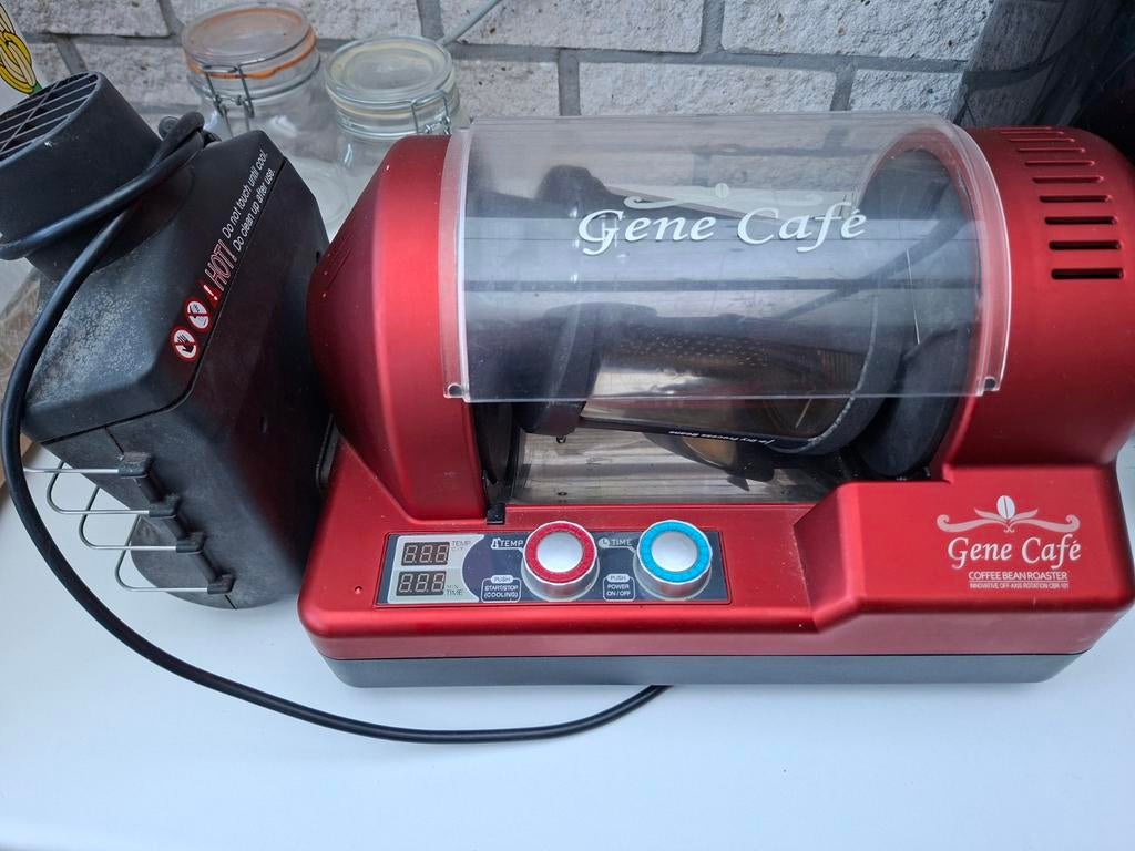 Gene Cafe Koffiebrander Rood - Goede Staat, Ophalen, Zo goed als nieuw, Overige modellen, Koffiebonen
