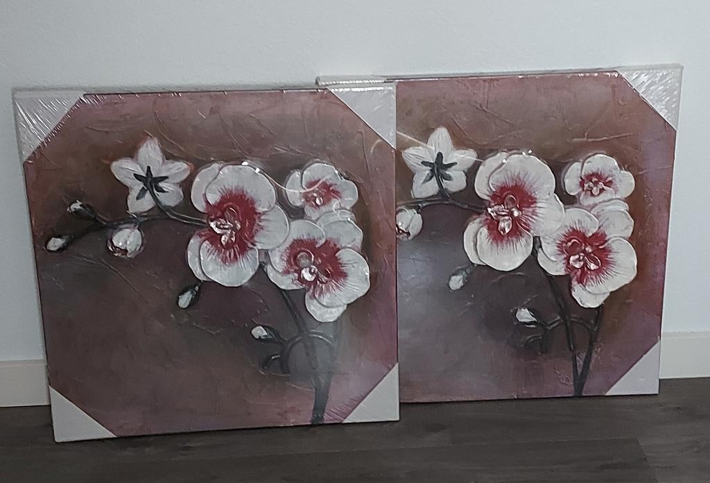 3D Schilderij 2 st / set, Ophalen, 50 tot 75 cm, Nieuw, Schilderij