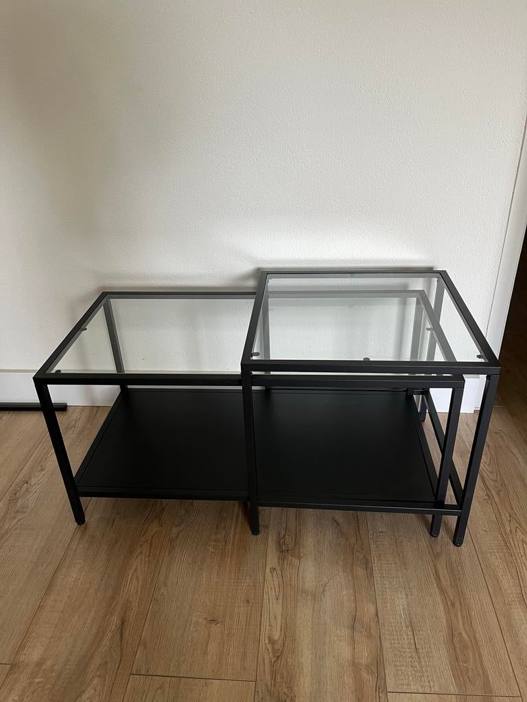 IKEA Vittsjö bijzet-/salontafel, Ophalen, Gebruikt, 50 tot 100 cm, Glas