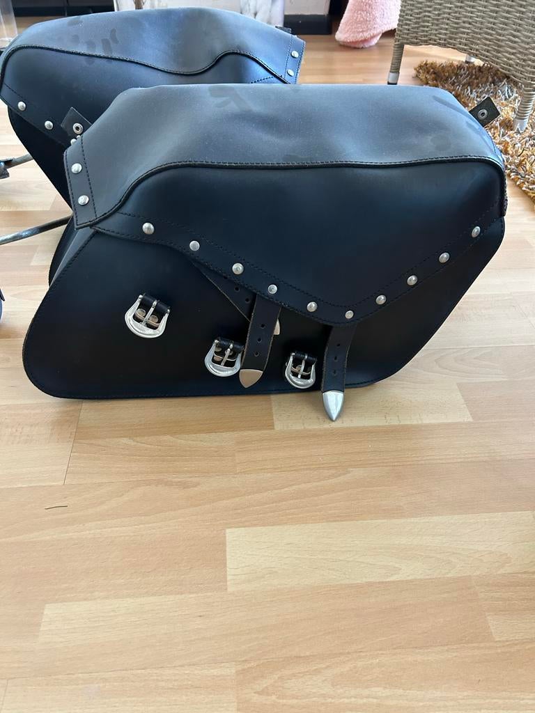 Harley davidson Zijtassen shovelhead flh compleet, Ophalen, Gebruikt