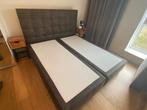 Haco boxspring 180x200 leather look - zo goed als nieuw, Leather look, Zwart, Tweepersoons, Ophalen of Verzenden