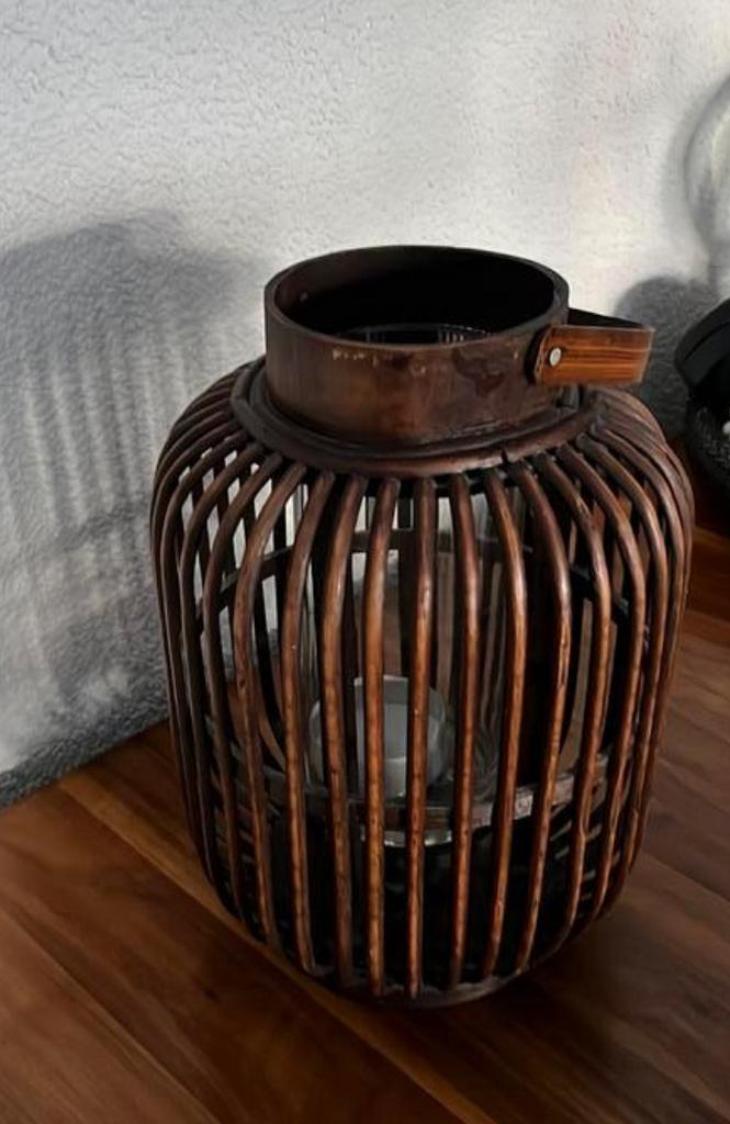 Windlicht, Huis en Inrichting, Overige kleuren, Ophalen of Verzenden, Minder dan 50 cm, Glas